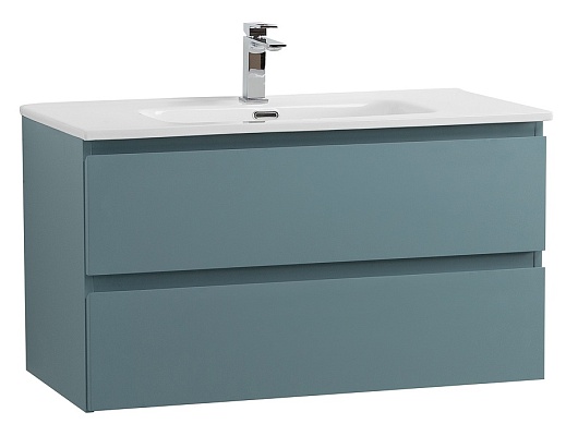 BelBagno Тумба с раковиной Kraft 80 подвесная Голубой матовый – фото-1